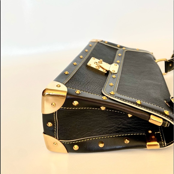 LOUIS VUITTON BLACK SUHALI LEATHER LE TALENTUEX BAG - Picture 3 of 14